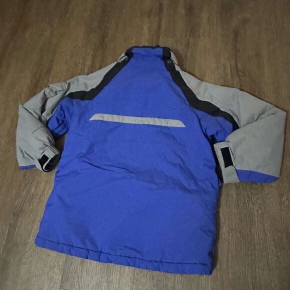 Columbia Boys Ski Jacket Coat Blue Gray Size 8 Youth Omni Tech Waterproof Snow - Picture 14 of 16